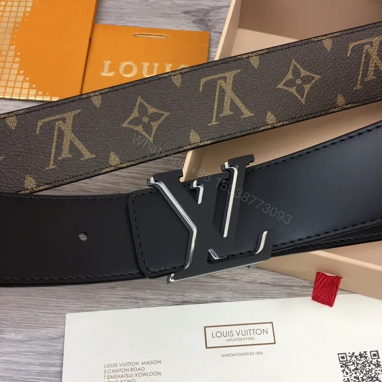View 3 of Louis Vuitton Monogram Belt: Subtle Luxury