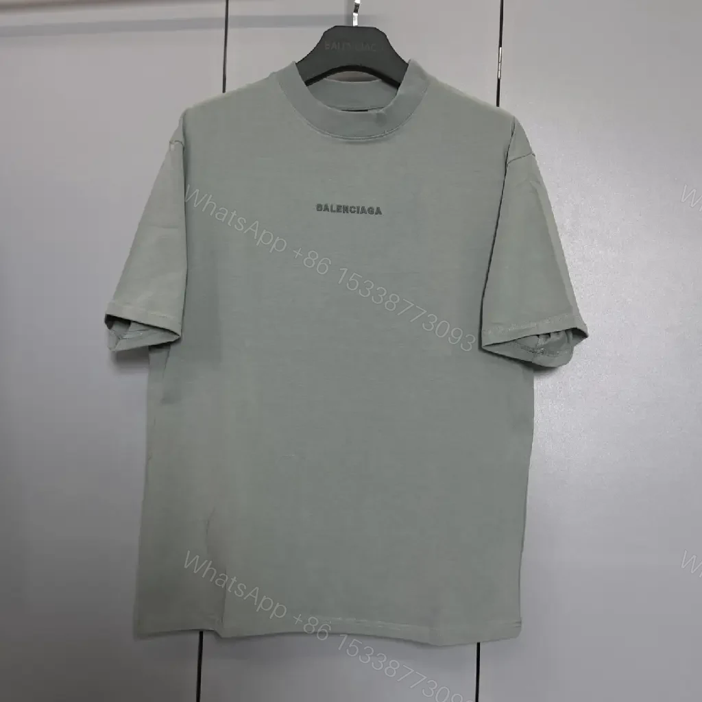Mint Green Minimalist Tee: Soft-Cotton, Refined Logo, Everyday Luxury — view 1