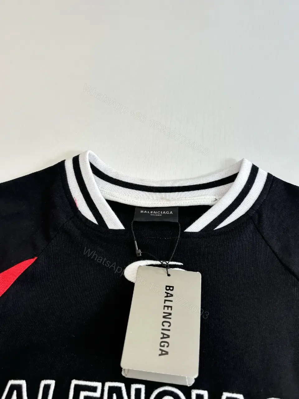 View 8 of Bold Jersey: Black Knit, Red Accents, Street Luxe Jersey