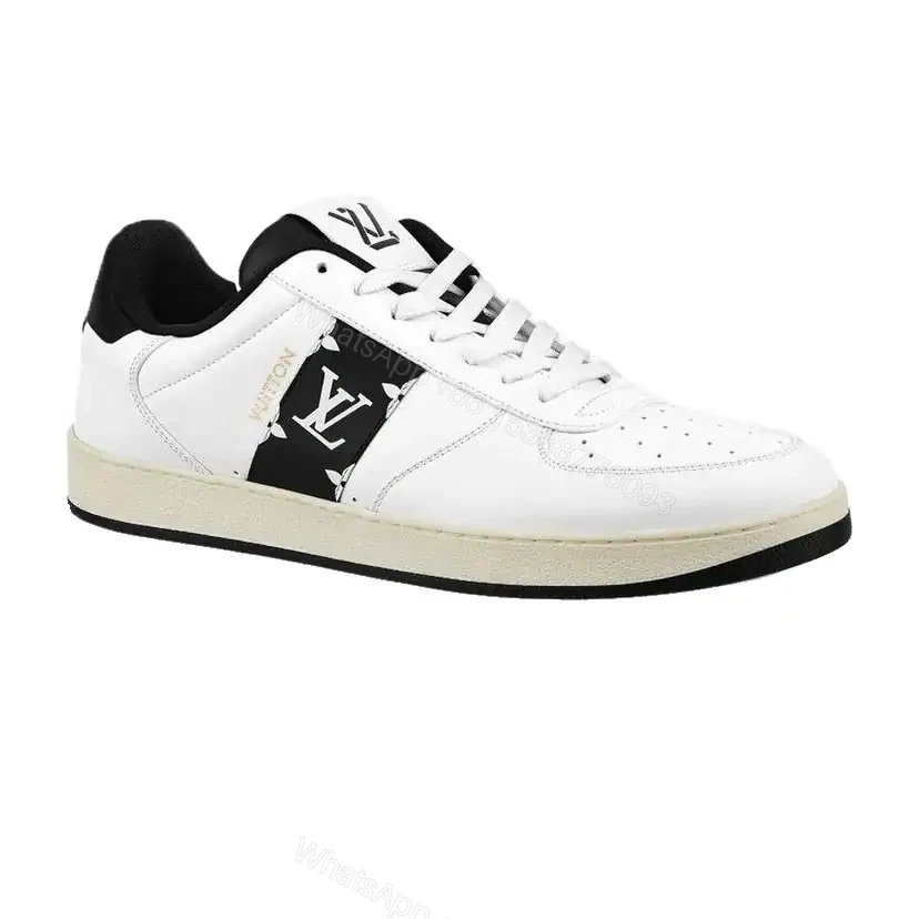 LOUIS VUITTON RIVOLI LOW-TOP SNEAKERS IN WHITE AND BLACK – LSVT369 — view 1