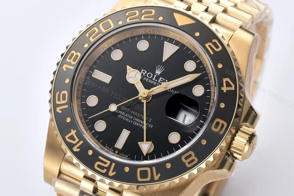 View 8 of Rolex GMT-Master II Full Gold Black Dial 126718GRNR