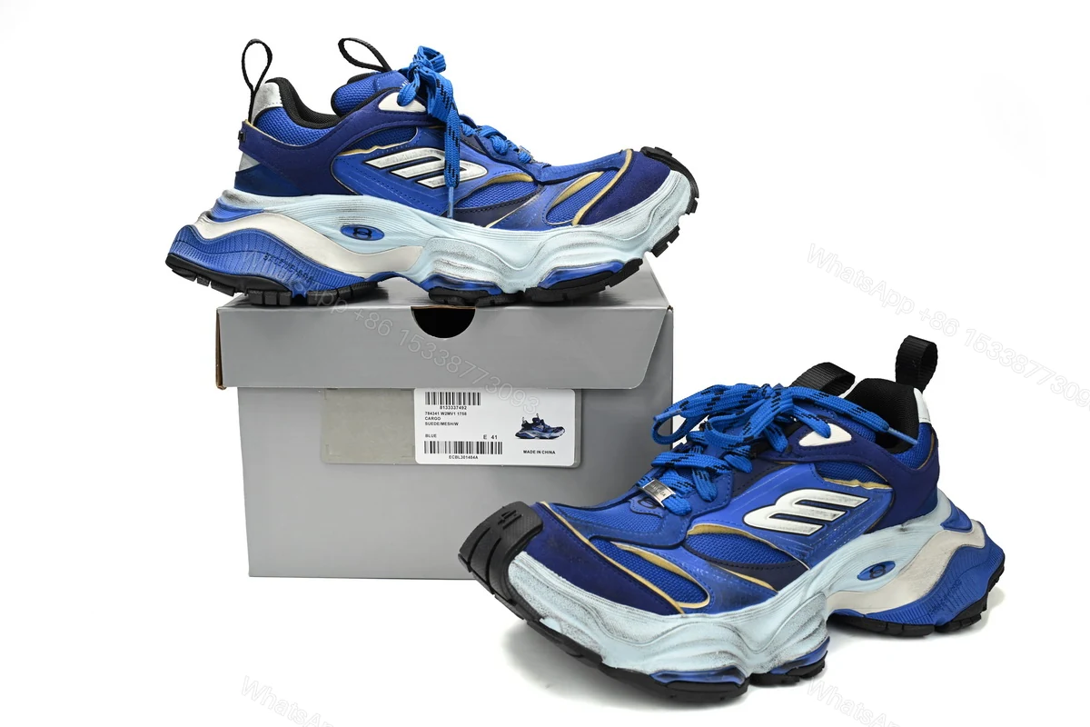View 2 of Balenciaga CARGO Sneaker Blue 784339-W2MV1-1758