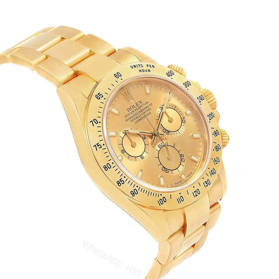 View 2 of Rolex Daytona Cosmograph Yellow Gold Dial 116528 Oyster Super Clone