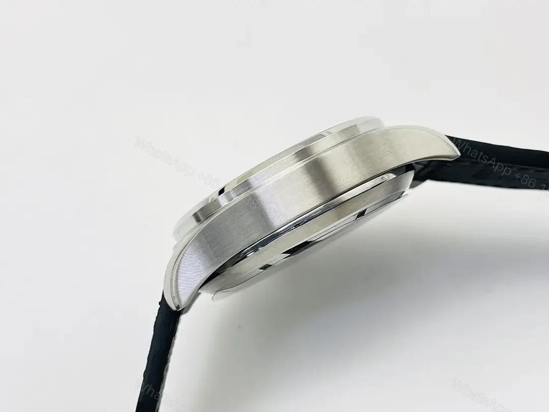 View 6 of IWC White Pilot Chronograph Blue Hands Leather Strap Ultimate 43MM IWC-PILOT-CHR-WHT43-BH
