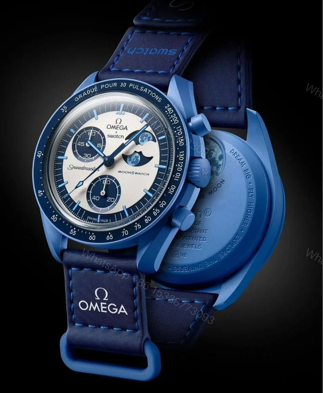 View 2 of OMEGA SUPER BLUE MOONPHASE