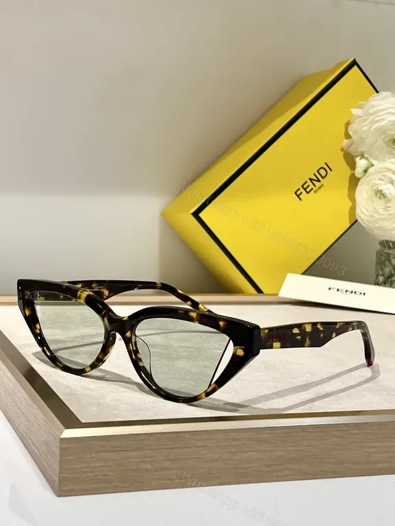 View 8 of Cat-Eye Sunglasses: Luxe Black, Acetate, Fendi-Inspired