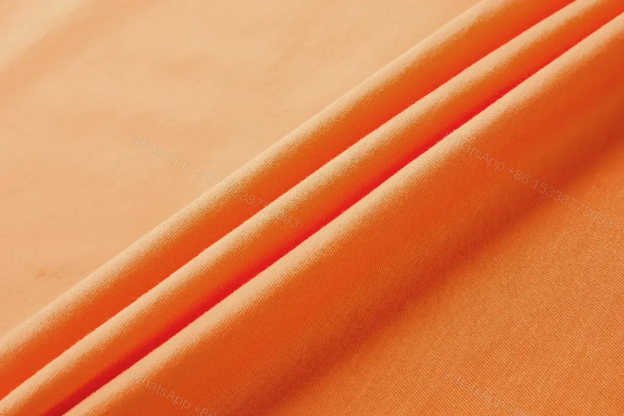 View 9 of Vibrant Orange Tee, Subtle Logo, Everyday Luxe T-Shirt