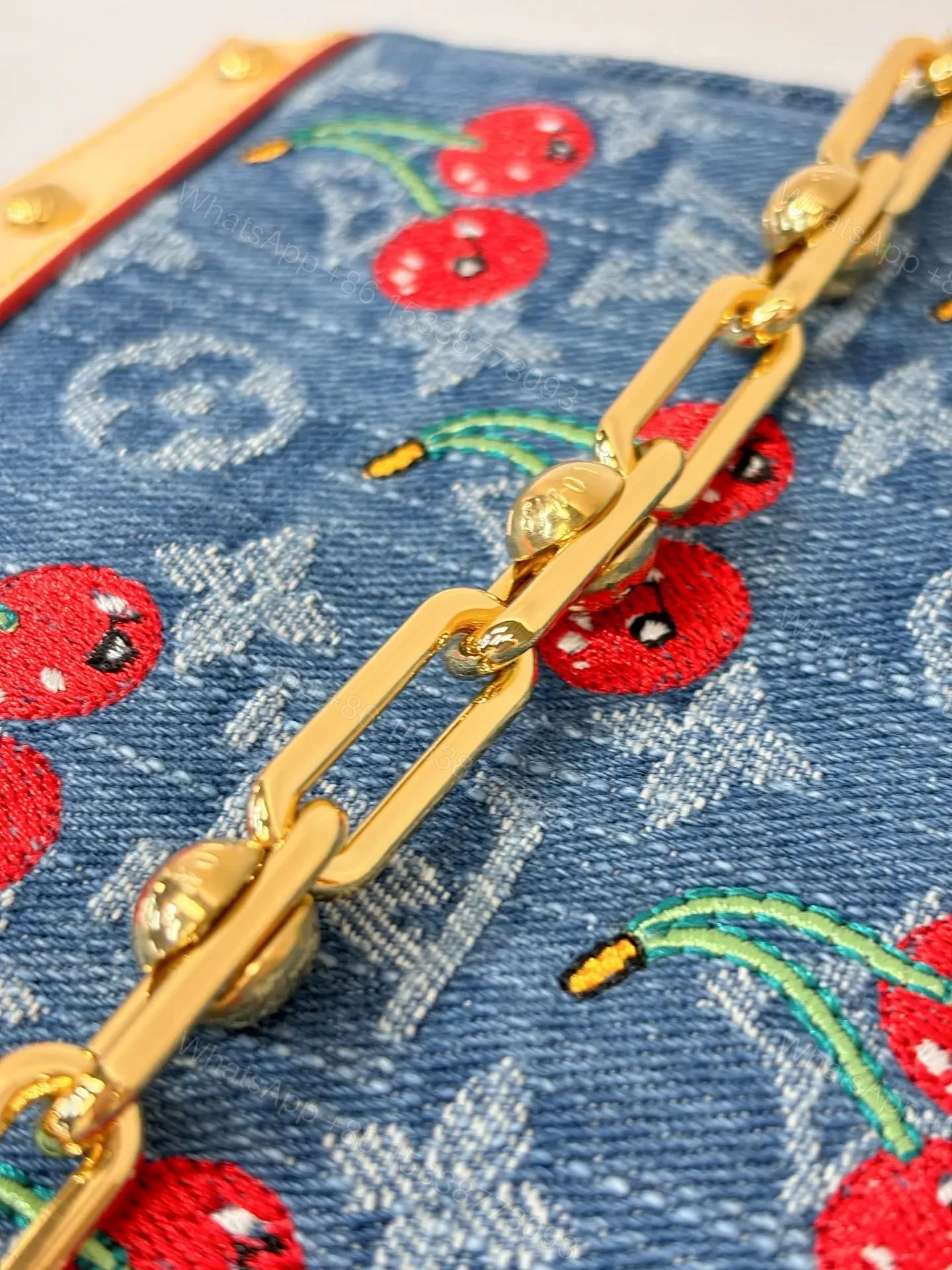 View 6 of Louis Vuitton x Takashi Murakami Cherry Pochette Accessoires Bag