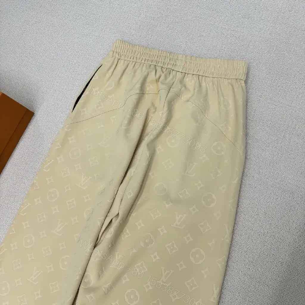 View 7 of Soft Monogram Wide-Leg Pants: Luxe Lounge Comfort, All-Season Comfort
