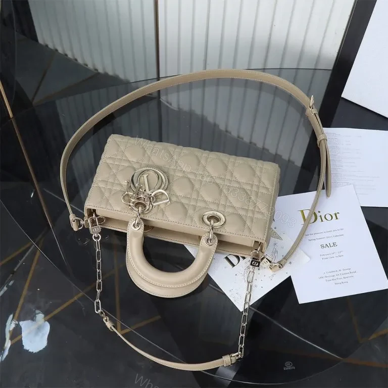 View 4 of Dior Medium Beige Lady D-Joy Bag