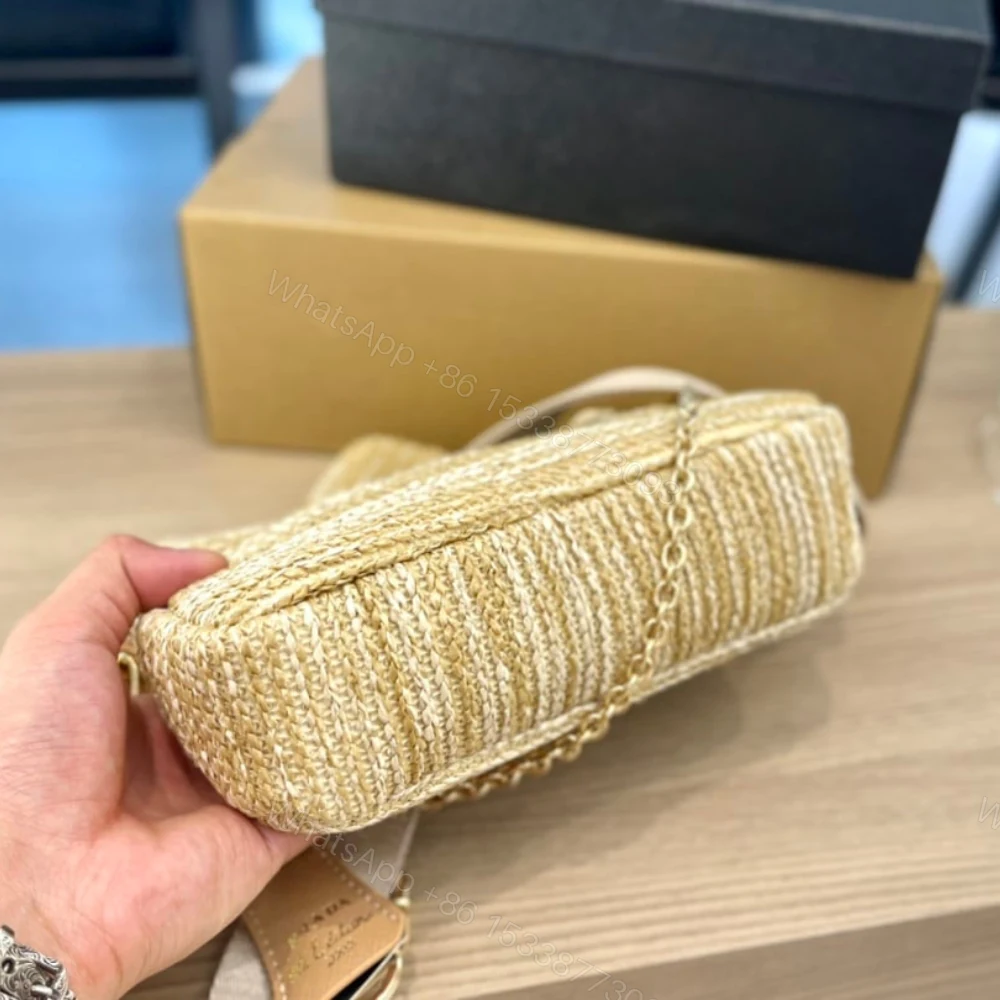 View 5 of Prada Re-Edition 2005 Raffia Bag Tan