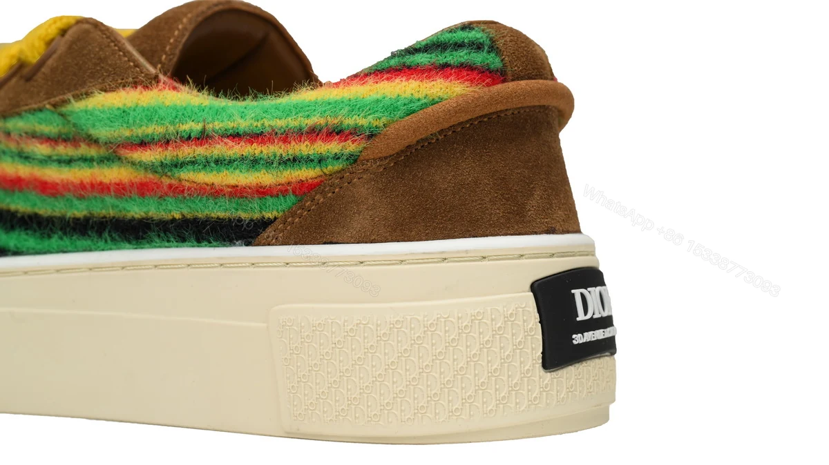 View 8 of Dior B33 Sneakers Release Brown Stripe 3SN272 ZIR1 6536