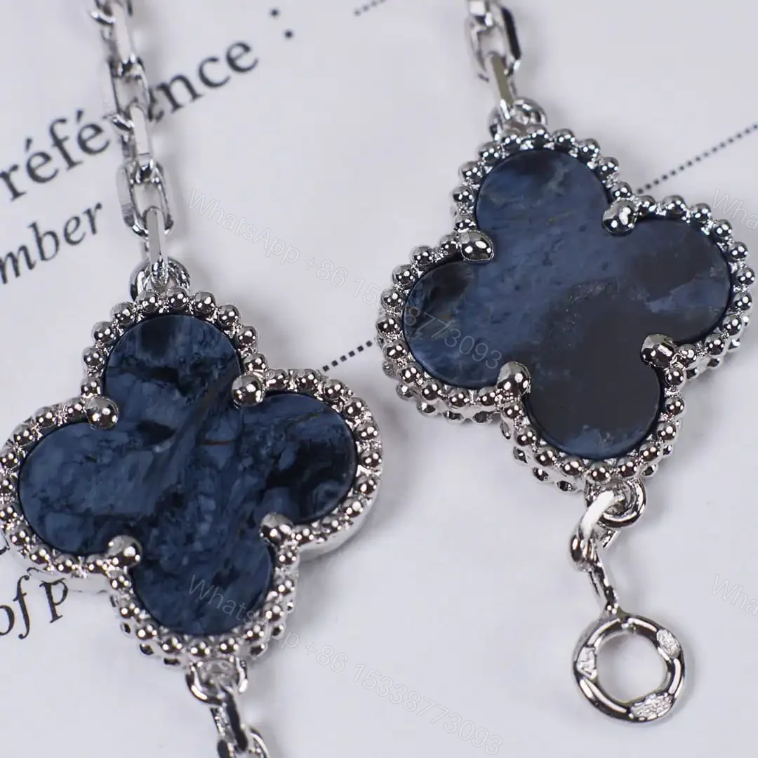 View 19 of 高仿首飾VanCleef&Arpels*RP7S400彼得石白金手鏈