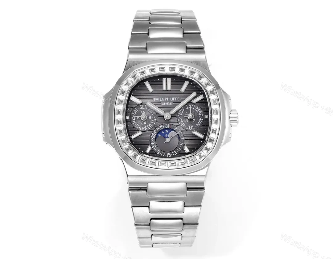 Patek Philippe Nautilus Grey Complication Watch — view 1