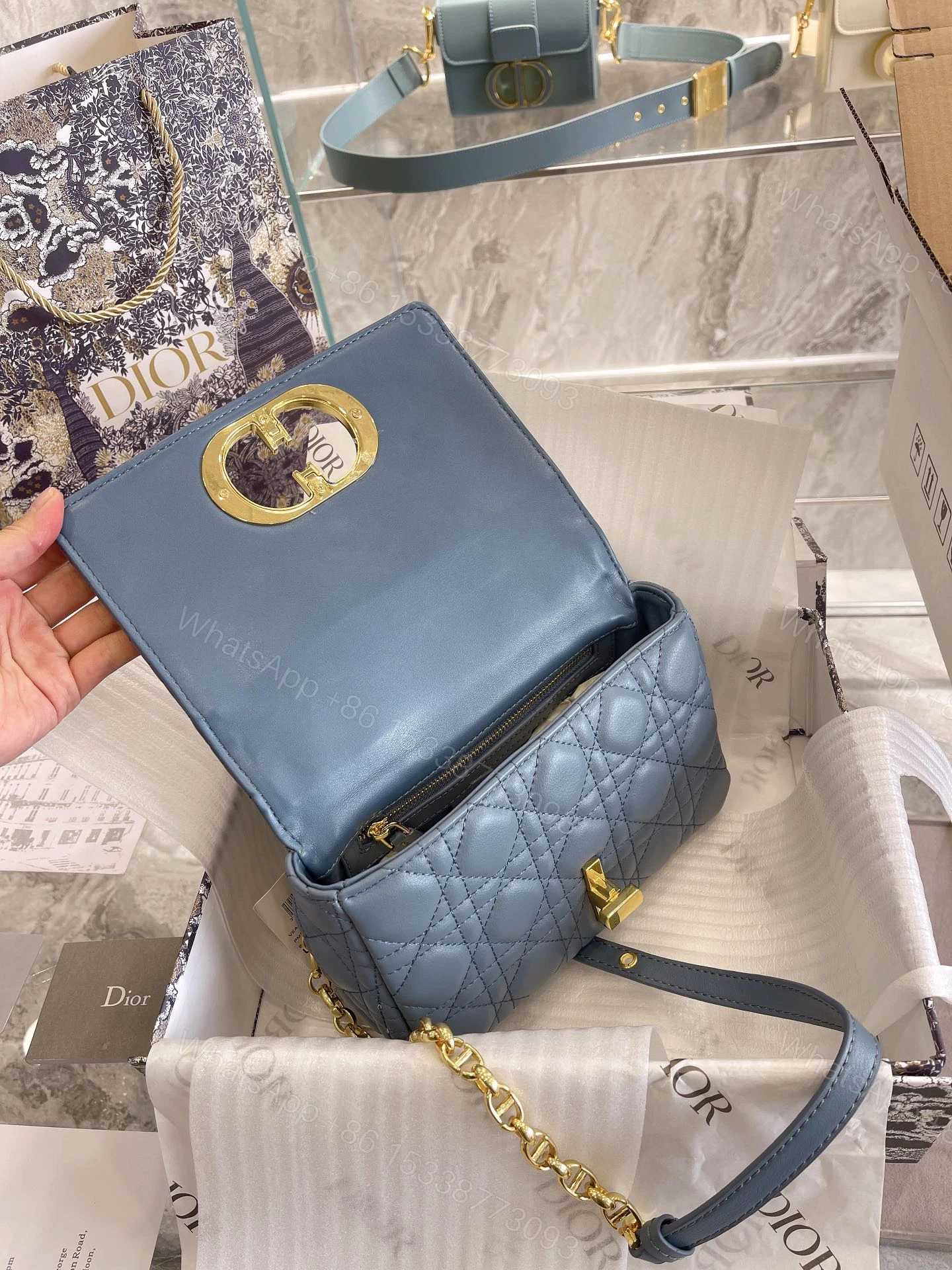 View 9 of LARGE DIOR CARO BAG