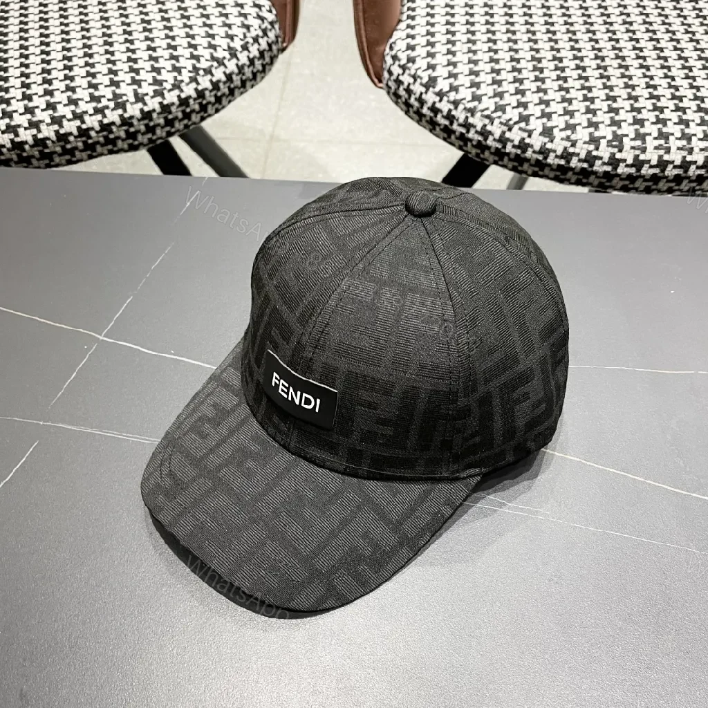 View 3 of Monochrome Monogram Cap: Textured Luxe, Adjustable Front Cap