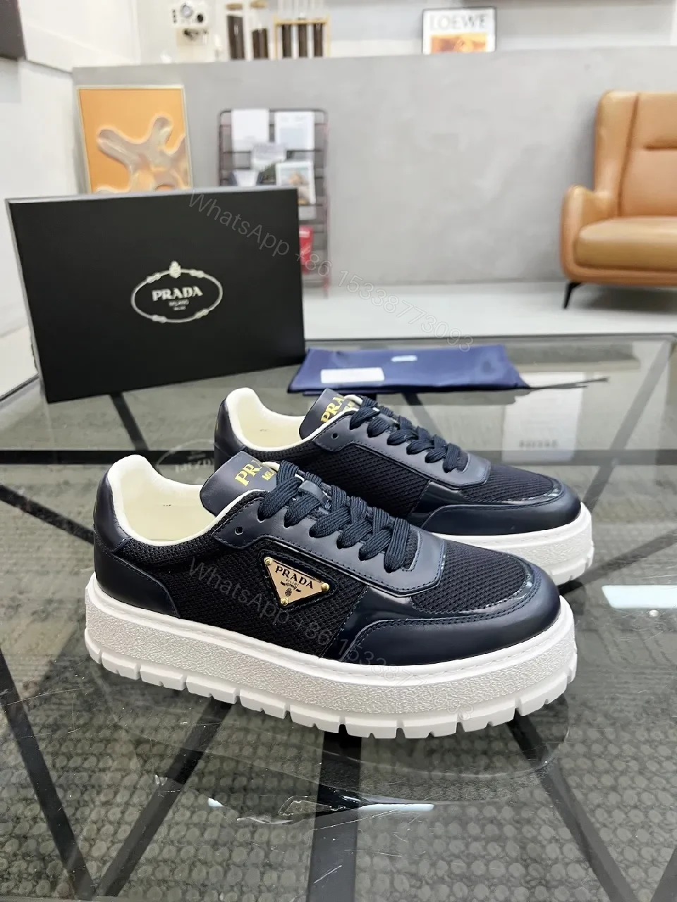 View 7 of Knit & Leather Sneaker: Premium, Bold, Versatile Comfort