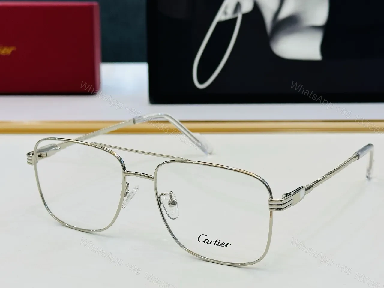 View 2 of Black Metal Slim-Profile Eyewear: All-Day Comfort, Cartier-Inspired