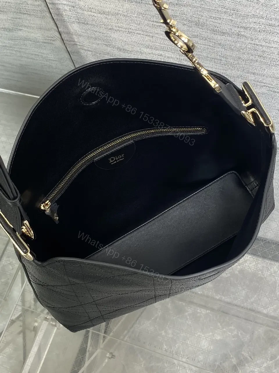 View 5 of Structured Luxe Leather Shoulder Bag with Subtle Accents