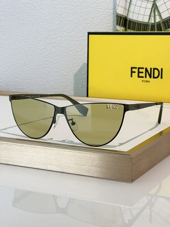 View 9 of Fendi Monogram Shield Sunglassesâ€”Lux Comfort, UV400 Protection