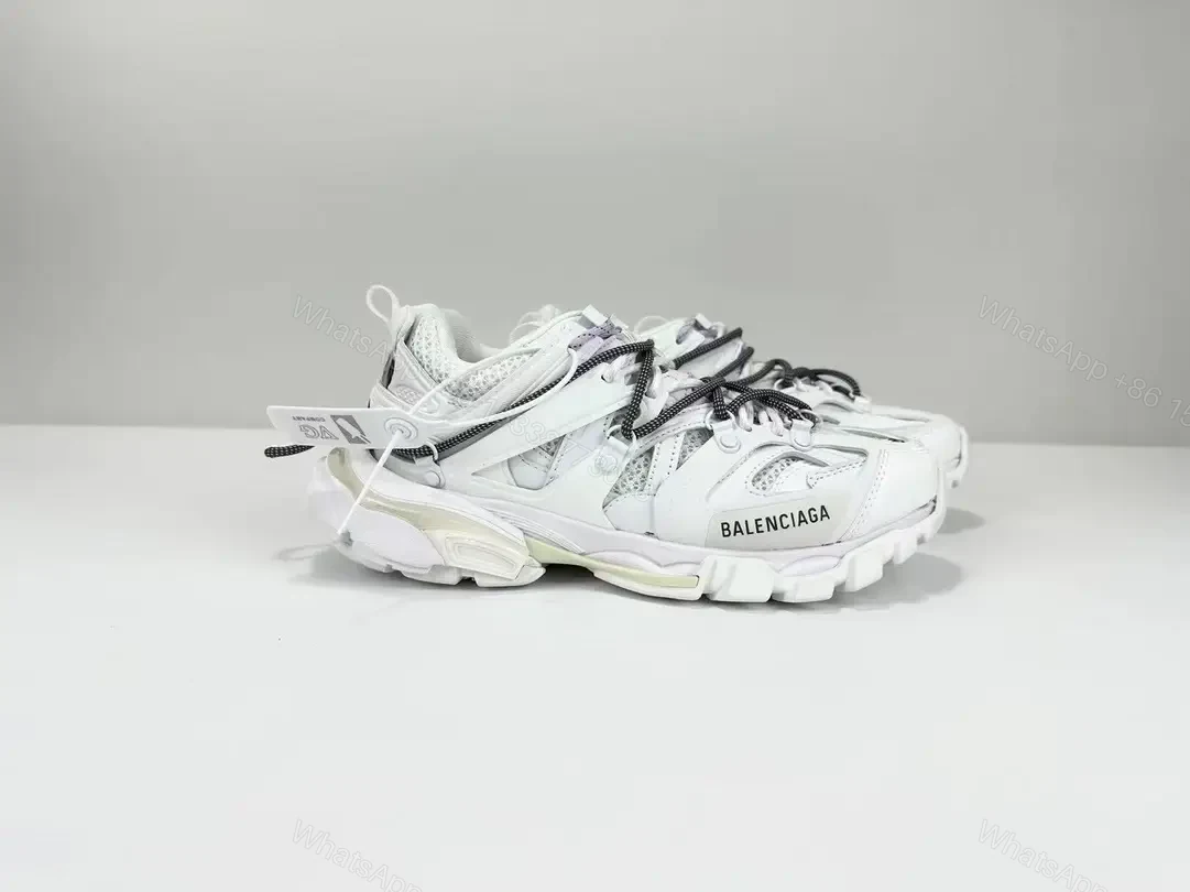 View 6 of White Leather Sculpted-Sole Luxury Sneaker, High-Impact Style