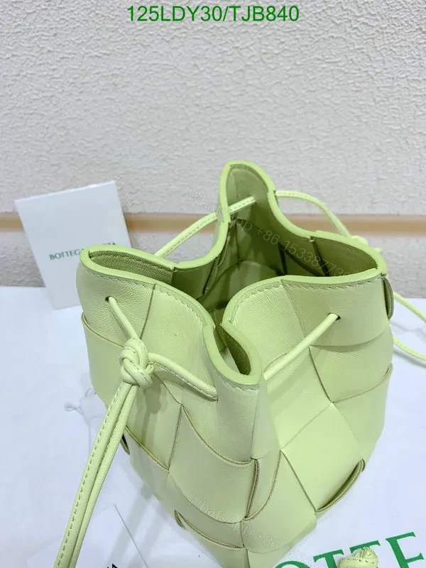 View 74 of Bottega Veneta Small Cross-Body Bucket Bag in Red BVF4722