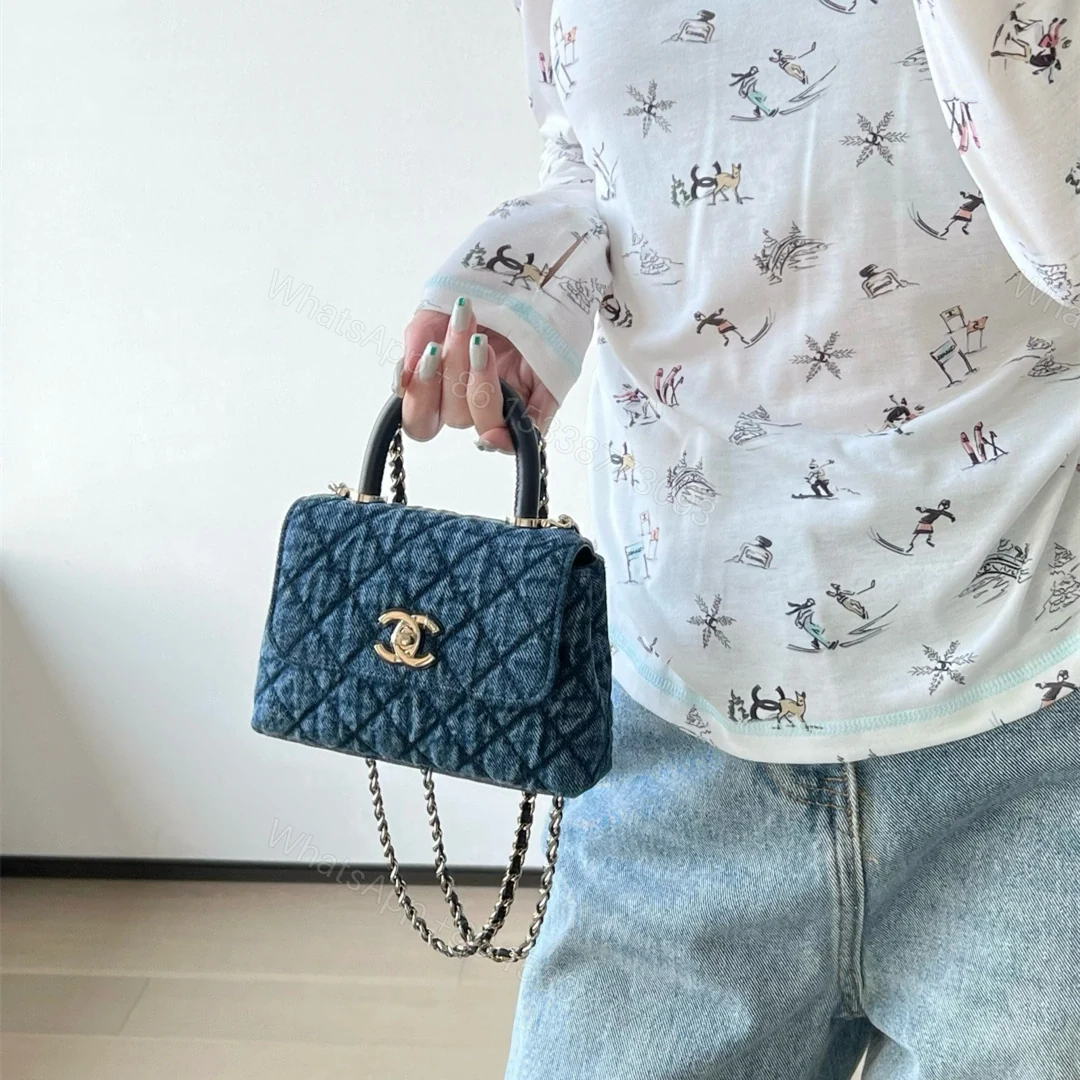 View 24 of 高仿Chanel*26P系列AP4244水洗丹寧手提包Mini款免檢版