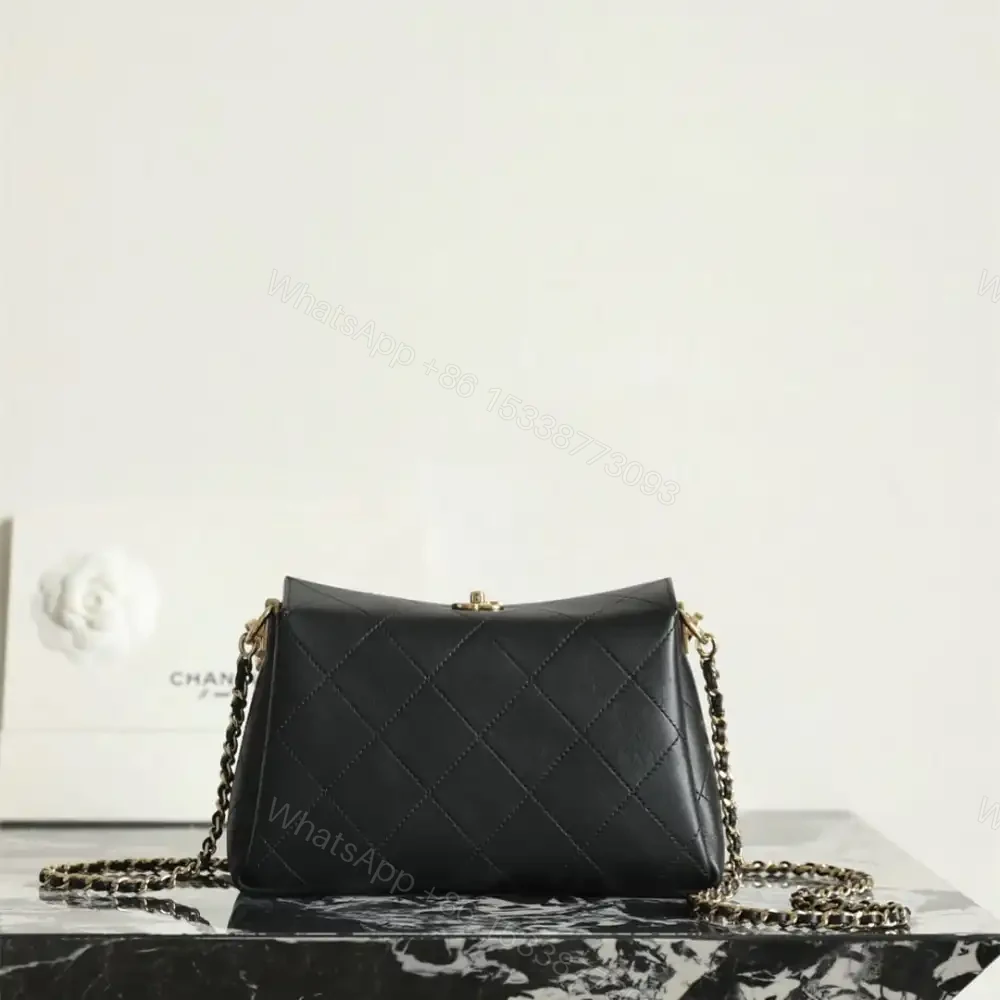 View 2 of 高仿Chanel*26S系列AS6255小牛皮飯盒包黑色免檢版