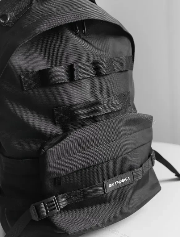View 8 of Black Nylon Tactical Backpack â€“ Premium Street-Sleek, 22â€“28L
