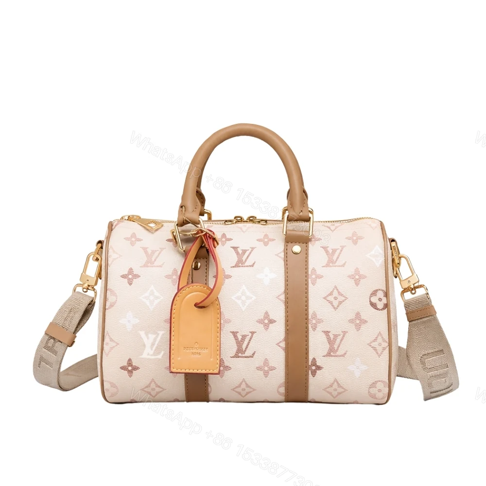 Louis Vuitton Keepall Bandoulière 25 Monogram Beige 25Cm — view 1