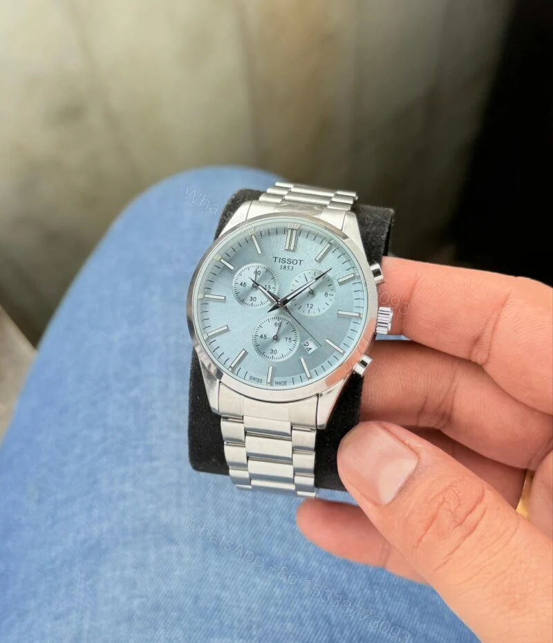 View 3 of Tissot PR 100 Chronograph Tiffany Blue 40mm Quartz