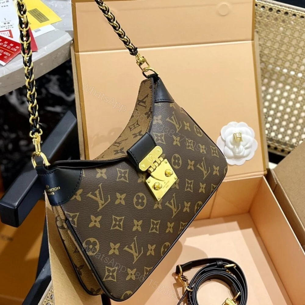 View 4 of Louis Vuitton LV Twinny Monogram Canvas Brown 27Cm M46659