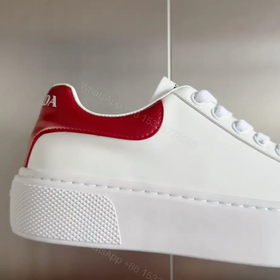 View 7 of PRADA MACRO RE-NYLON AND BRUSHED LEATHER SNEAKERS – PRD063