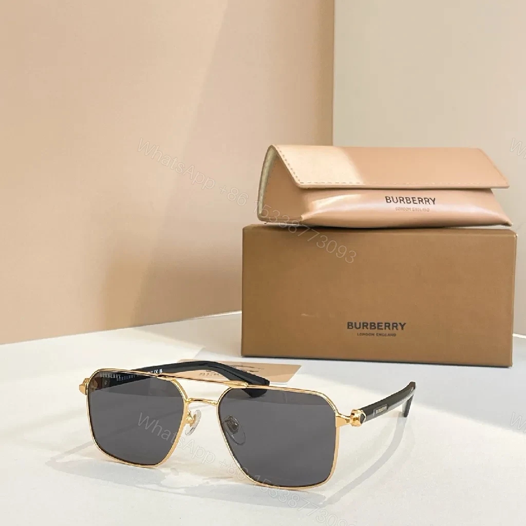 View 4 of Minimalist Gold-Tone Eyewear: Rectangular Luxury Frames