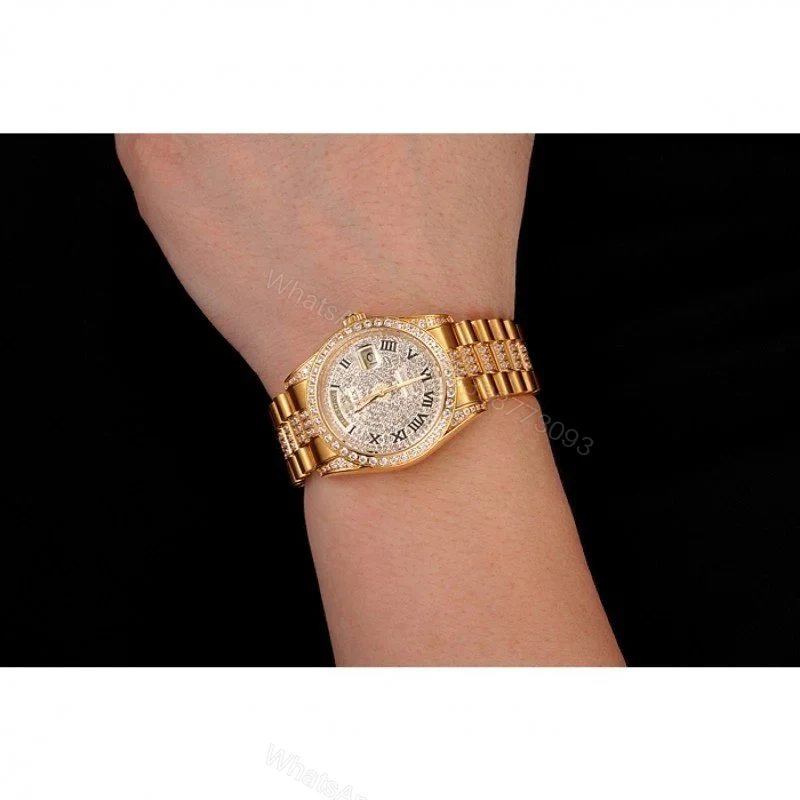 View 9 of Superclone Rolex Day-Date Gold Dial 1453956 37 mm