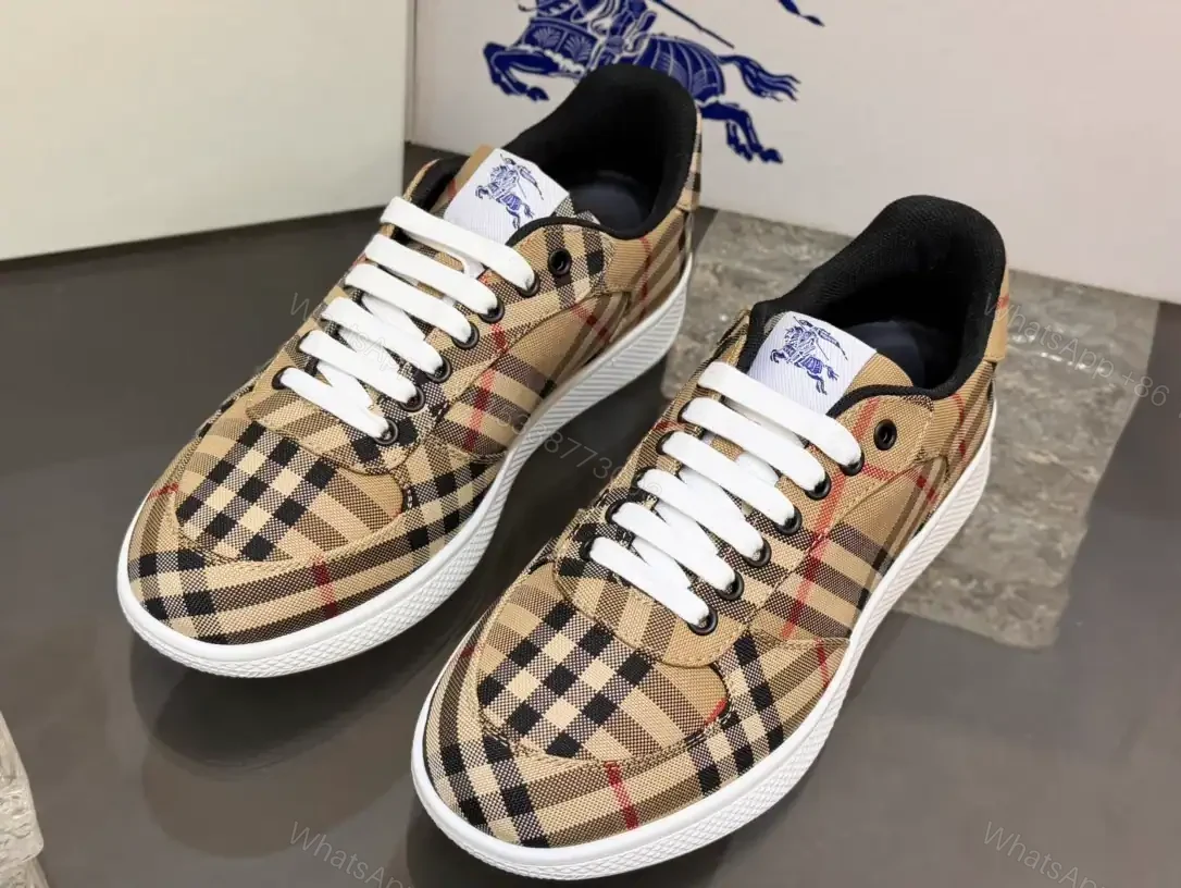 View 8 of BURBERRY TERRACE CHECK SNEAKERS – BBR105