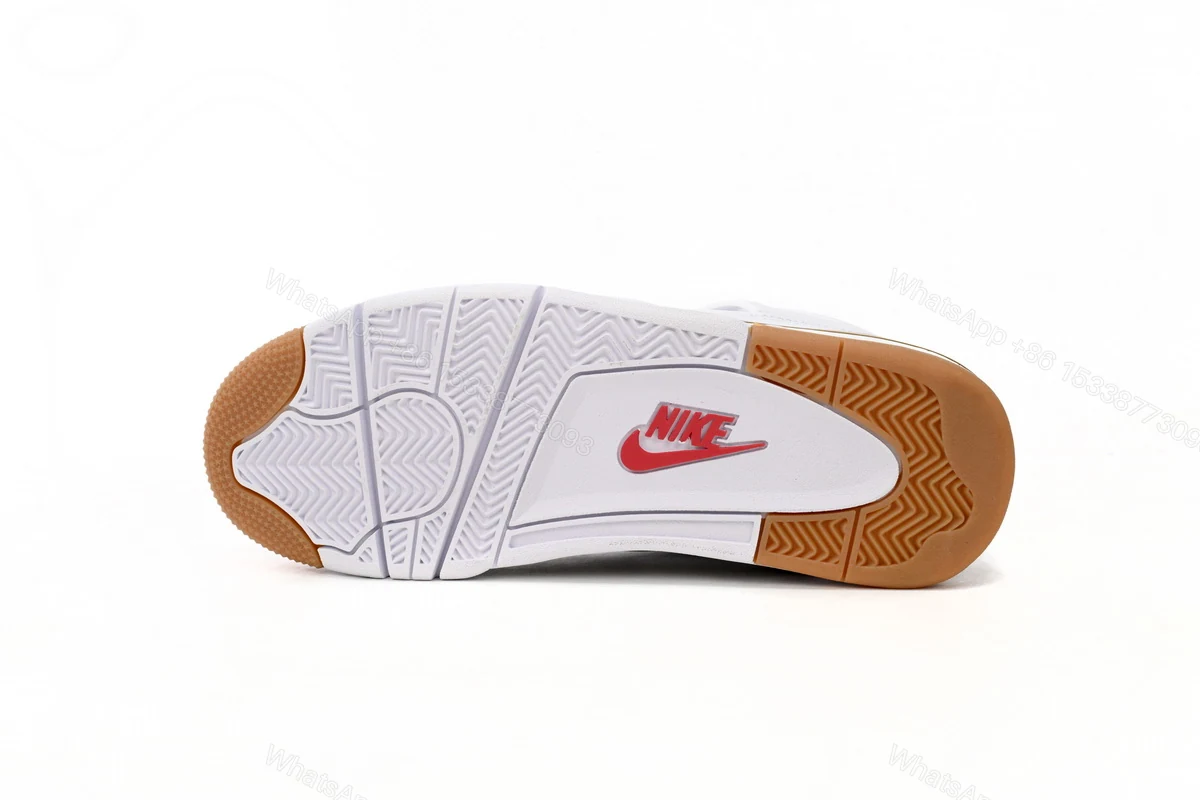 View 4 of Nike SB x Air Jordan 4 White Brown DR5415-120 (Top Quality)