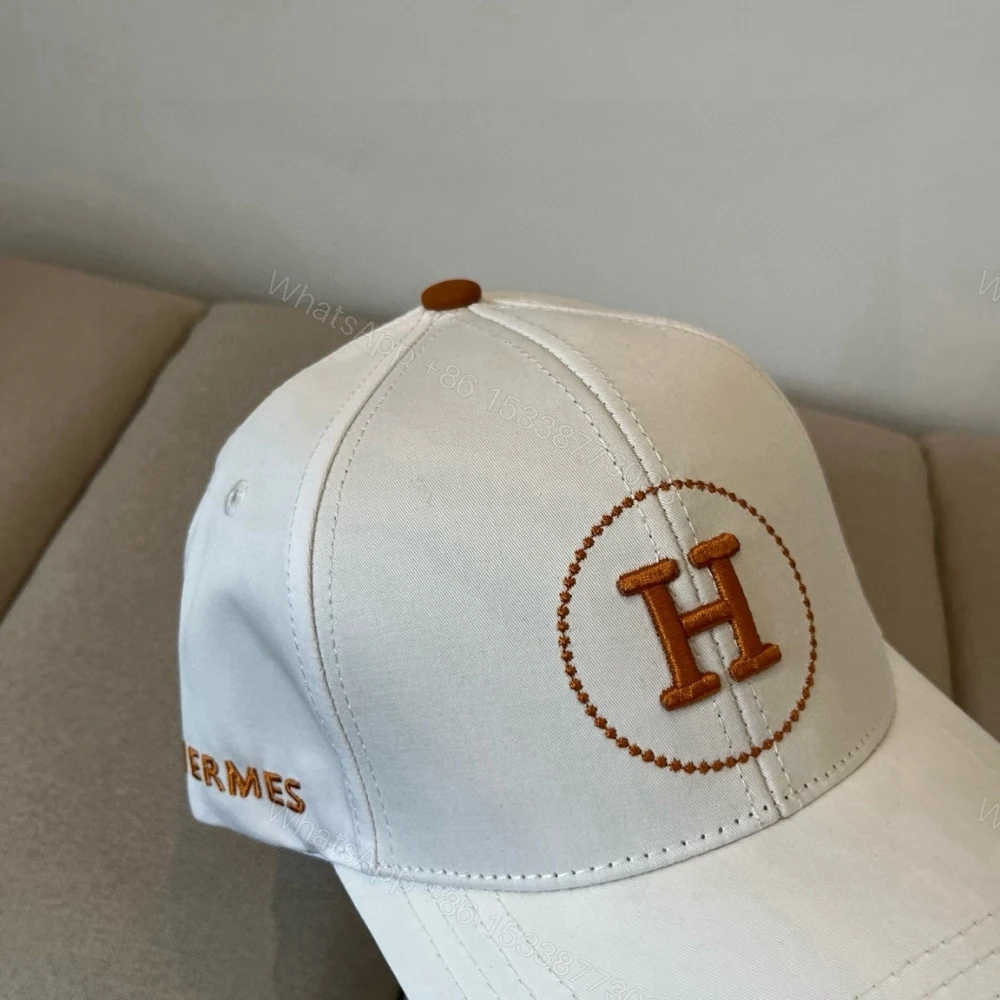 View 3 of HERMES BASEBALL CAP WHITE H LOGO