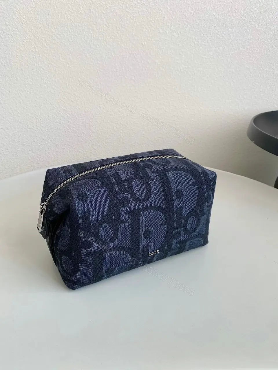View 2 of Chic Textured Pouch: Luxe Compact Organizer, Dior-Inspired