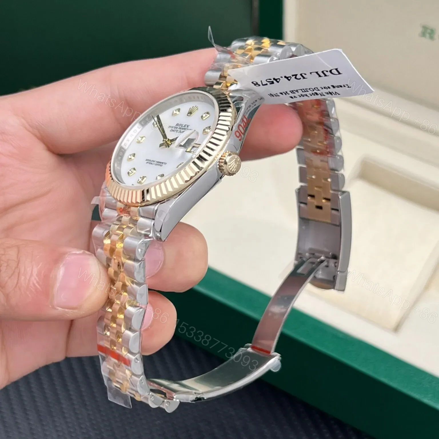 View 5 of Rolex Datejust Mother of Pearl Diamond Dial 126283RBR-0009 36 mm