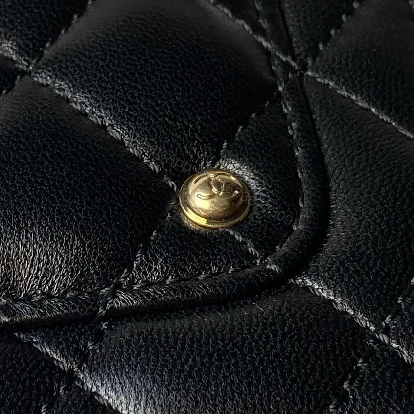 View 7 of Quilted Calfskin Bag with Gold Chain - Classic Chic
