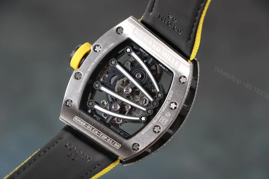 View 6 of Richard Mille RM59-01 T-Diamond Lizard Tourbillon Carbon Fiber Sport Yellow Strap Edition RM59-01-T-DIAMOND-LIZARD-TOURBILLON -01