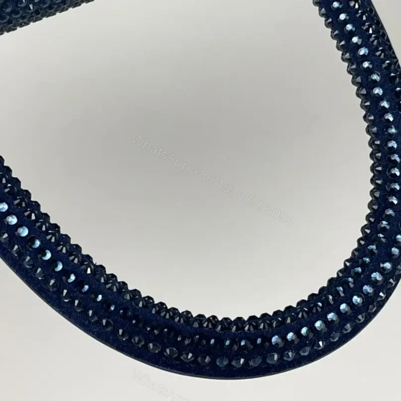 View 11 of 高仿Balenciaga*Hourglass系列沙漏包滿鑽深藍色S