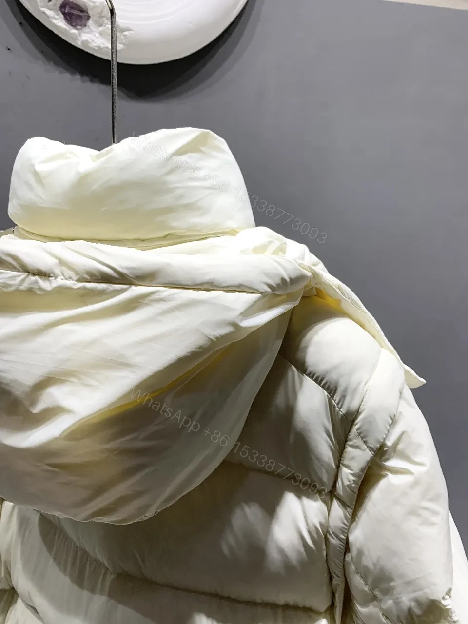 View 2 of Off-White Shade Puffer Jacket: Insulated, Durable, Chic