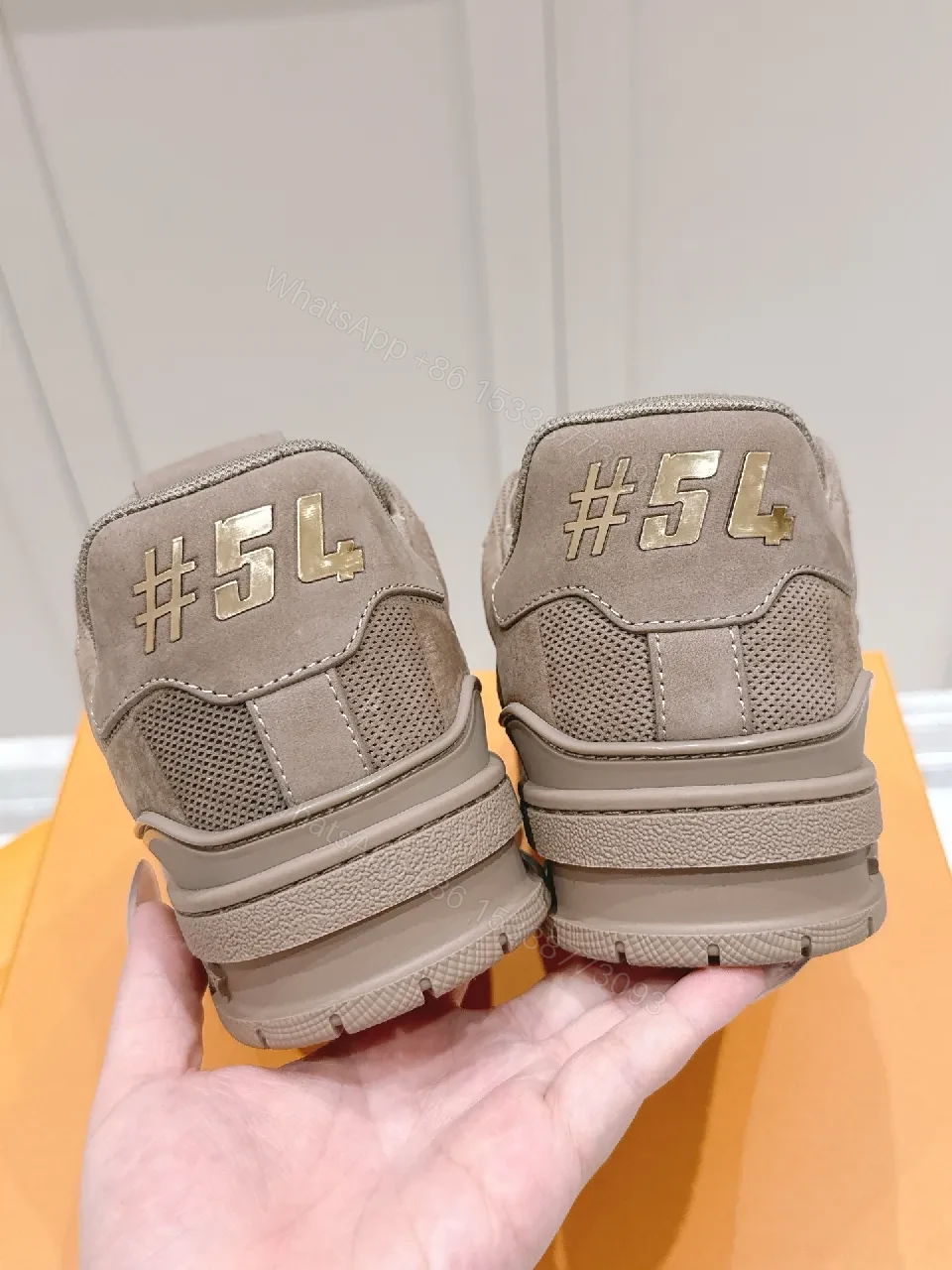 View 8 of Taupe Textured Luxe Sneakers - All-Season Comfort