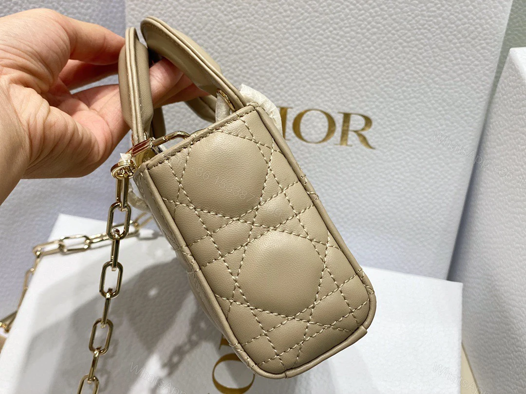 View 2 of Dior Branded Women’s Handbag D-Joy Mini Bag Super Beige 16.5x6x10cm