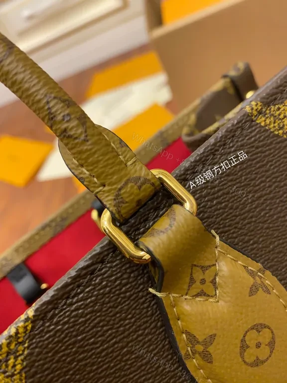 View 8 of Olive Monogram Tote â€” LV-Coated Canvas, All-Day Versatility