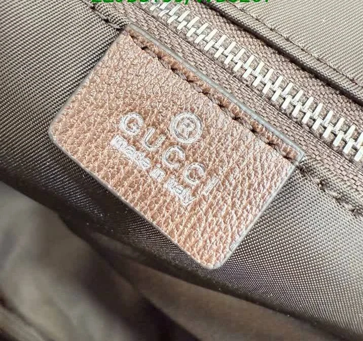 View 9 of Gucci Tag Sand and Dark Brown Backpack