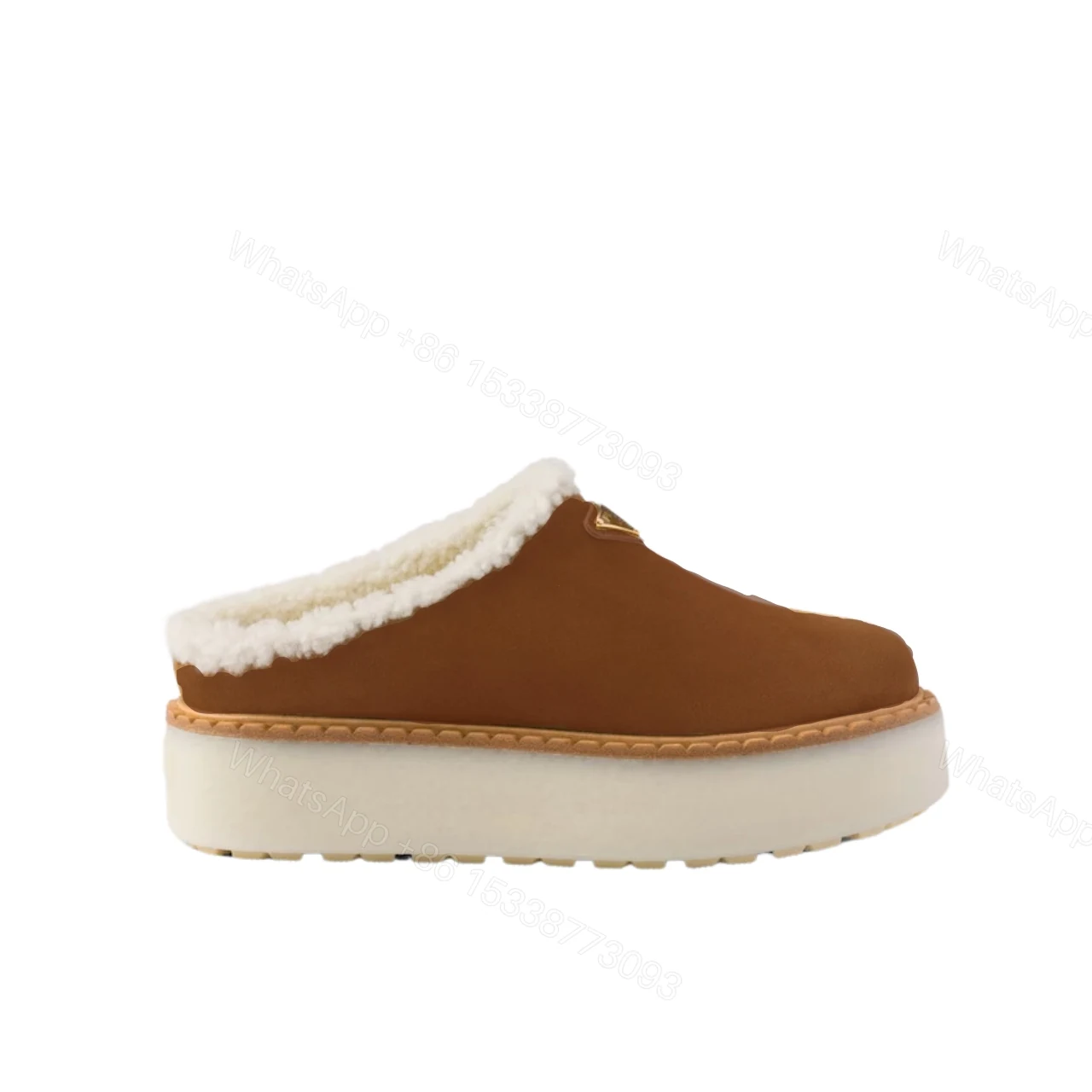 PRADA SUEDE MULES CINNAMON 1S715N X0O F0401 F ZG50 — view 1