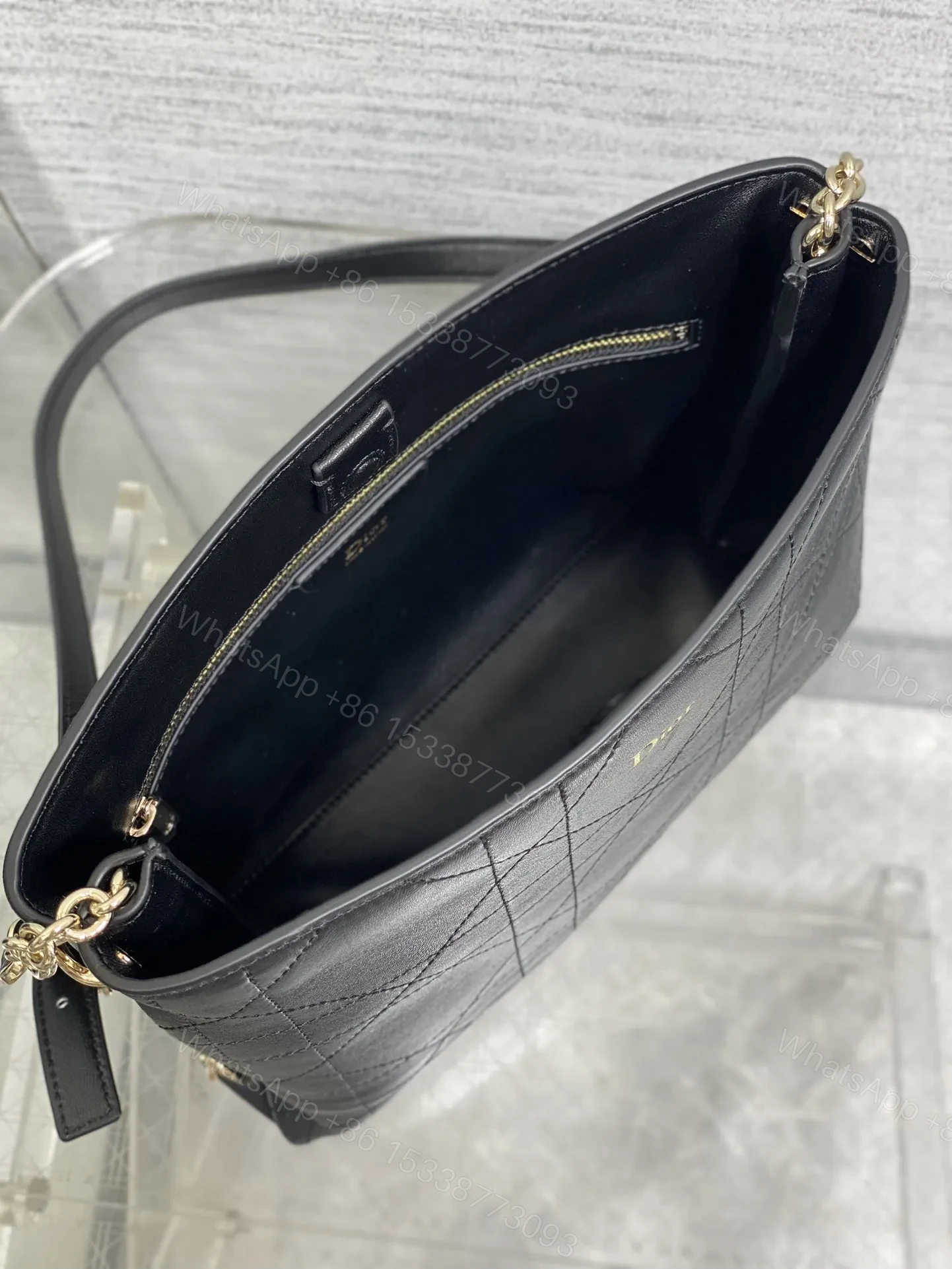 View 5 of Dior Trianon bag in Black Gold Hardware